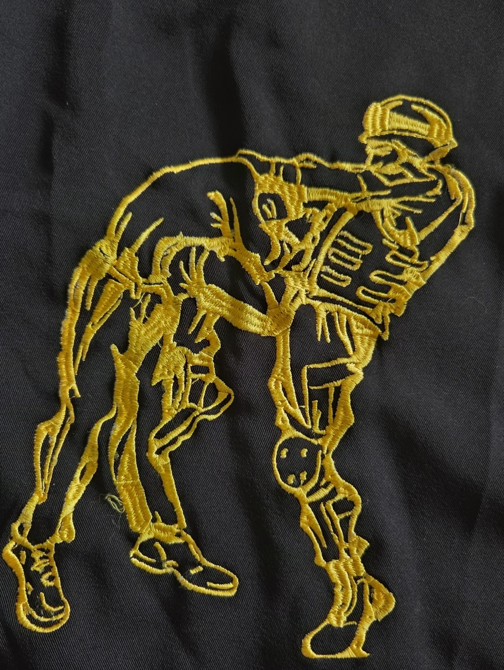 MACP Black and Yellow Fight Shorts Army Combatives Embroidered